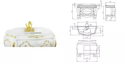 Мебельная столешница «Migliore» Valensa 123 натуральный мрамор белая