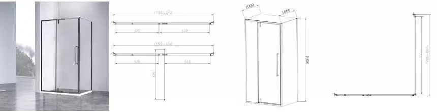 Душевой угол-ограждение «Vincea» Slim-N VSR-4SNP1012CLGM 120/100 прозрачный/вороненая сталь прямоугольный без поддона универсальный Душевой угол-ограждение «Vincea» Slim-N VSR-4SNP1012CLGM 120/100 прозрачный/вороненая сталь прямоугольный без поддона универсальный