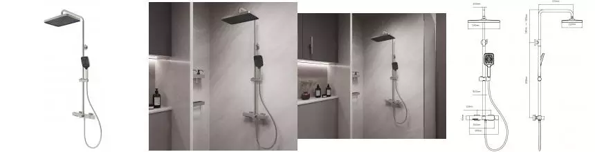 Душевая система «Vincea» Core VSFS-4CO1BN брашированный никель