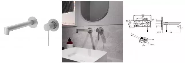 Смеситель для раковины «Vincea» Desire VBFW-1D1BN брашированный никель