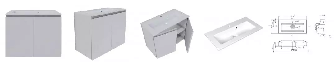 Тумба с раковиной «Mio Casa» Vita Doors 70 (Vita 70) подвесная Bianco