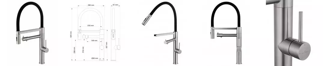 Смеситель для кухни с гибким изливом и подключением фильтра WONZON & WOGHAND, Брашированный никель (WW-88458007-BN) · без серии, Wonzon & Woghand, WW-88458007-BN Смеситель для кухни с гибким изливом и подключением фильтра WONZON & WOGHAND, Брашированный никель (WW-88458007-BN) · без серии, Wonzon & Woghand, WW-88458007-BN