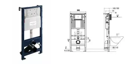 Система инсталляции для унитаза WONZON & WOGHAND механическая (WW-TI739A) · без серии, Wonzon & Woghand, WW-TI739A
