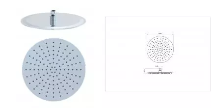 Верхний душ WONZON & WOGHAND, Хром (WW-88DP04-CR) · без серии, Wonzon & Woghand, WW-88DP04-CR