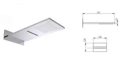 Верхний душ WONZON & WOGHAND, Хром (WW-HS101-CR) · без серии, Wonzon & Woghand, WW-HS101-CR