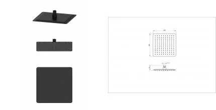 Верхний душ WONZON & WOGHAND, Черный матовый (WW-88DP06-MB) · без серии, Wonzon & Woghand, WW-88DP06-MB Верхний душ WONZON & WOGHAND, Черный матовый (WW-88DP06-MB) · без серии, Wonzon & Woghand, WW-88DP06-MB