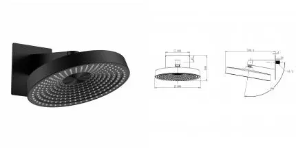 Верхний душ WONZON & WOGHAND, Черный матовый (WW-HS099-MB) · без серии, Wonzon & Woghand, WW-HS099-MB Верхний душ WONZON & WOGHAND, Черный матовый (WW-HS099-MB) · без серии, Wonzon & Woghand, WW-HS099-MB