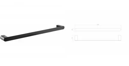 Вешалка для полотенец WONZON & WOGHAND CARBON, Чёрный (WW-7712) · Carbon, Wonzon & Woghand, WW-7712