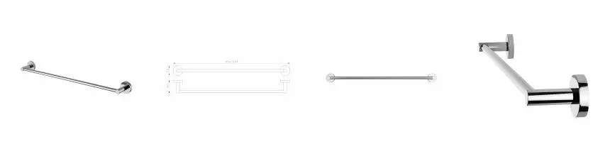 Вешалка для полотенец WONZON & WOGHAND EASY, Хром (WW-8112) · Easy, Wonzon & Woghand, WW-8112