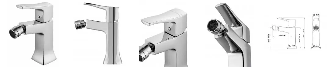 Смеситель для биде «Wonzon & Woghand» Flex WW-88016072-CR хром Смеситель для биде «Wonzon & Woghand» Flex WW-88016072-CR хром