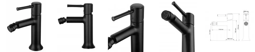 Смеситель для биде WONZON & WOGHAND TOR, Черный матовый (WW-88016073-MB) · Tor, Wonzon & Woghand, WW-88016073-MB Смеситель для биде WONZON & WOGHAND TOR, Черный матовый (WW-88016073-MB) · Tor, Wonzon & Woghand, WW-88016073-MB