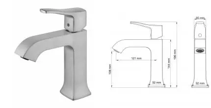 Смеситель для раковины «Wonzon & Woghand» Flex WW-88018072-BN брашированный никель Смеситель для раковины «Wonzon & Woghand» Flex WW-88018072-BN брашированный никель