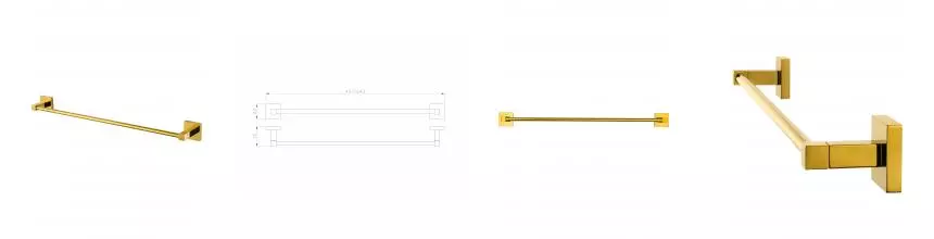 Вешалка для полотенец WONZON & WOGHAND POLO, Тёмное золото (WW-8912-DG) · Polo, Wonzon & Woghand, WW-8912-DG