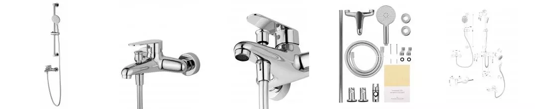 Смеситель для ванны с душем «Wonzon & Woghand» Alfa WW-AE3205-CR хром Смеситель для ванны с душем «Wonzon & Woghand» Alfa WW-AE3205-CR хром