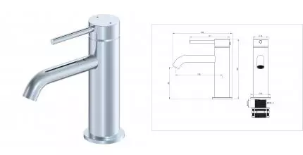 Смеситель для раковины «Wonzon & Woghand» Stick WW-88139017-CR хром Смеситель для раковины «Wonzon & Woghand» Stick WW-88139017-CR хром