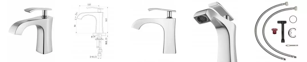 Смеситель для раковины WONZON & WOGHAND TRIUMPH, Хром (WW-561101-CR) · Triumph, Wonzon & Woghand, WW-561101-CR