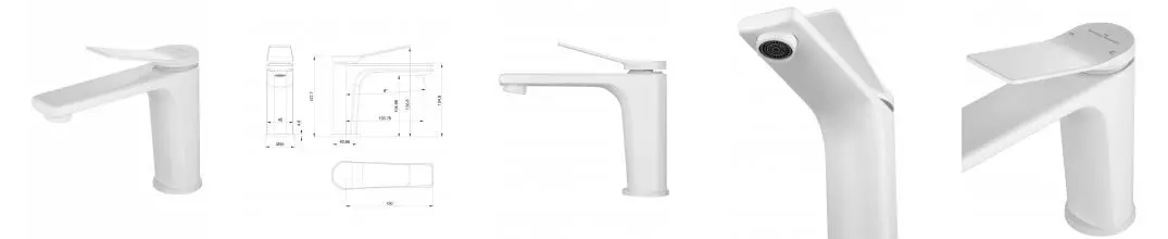 Смеситель для раковины WONZON & WOGHAND, Белый матовый (WW-XH-012-MW) · без серии, Wonzon & Woghand, WW-XH-012-MW Смеситель для раковины WONZON & WOGHAND, Белый матовый (WW-XH-012-MW) · без серии, Wonzon & Woghand, WW-XH-012-MW