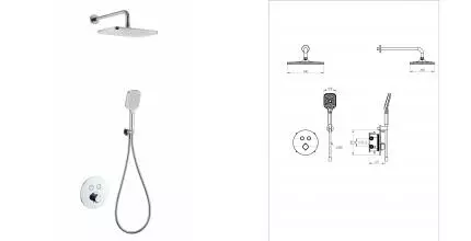 Душевая система с термостатом встраиваемая WONZON & WOGHAND, Хром (WW-D2017-A-CR) · Wonzon & Woghand, WW-D2017-A-CR Душевая система с термостатом встраиваемая WONZON & WOGHAND, Хром (WW-D2017-A-CR) · Wonzon & Woghand, WW-D2017-A-CR