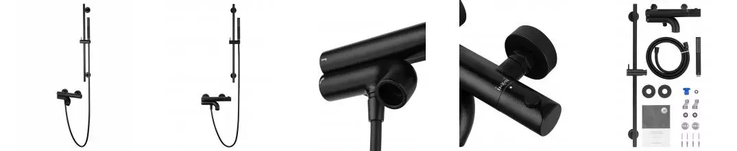 Смеситель для ванны с душевым гарнитуром и термостатом WONZON & WOGHAND LOOP, Черный матовый (WW-311-00-508) · Loop, Wonzon & Woghand, WW-311-00-508 Смеситель для ванны с душевым гарнитуром и термостатом WONZON & WOGHAND LOOP, Черный матовый (WW-311-00-508) · Loop, Wonzon & Woghand, WW-311-00-508