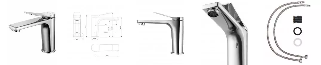 Смеситель для раковины WONZON & WOGHAND, Хром (WW-XH-012-CR) · без серии, Wonzon & Woghand, WW-XH-012-CR