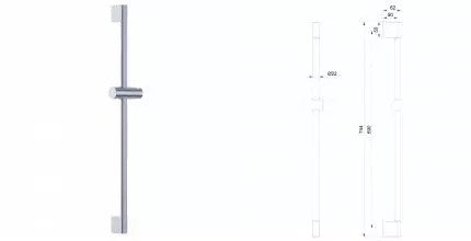 Душевая штанга WONZON & WOGHAND, Хром (WW-SL03-CR) · Wonzon & Woghand, WW-SL03-CR Душевая штанга WONZON & WOGHAND, Хром (WW-SL03-CR) · Wonzon & Woghand, WW-SL03-CR