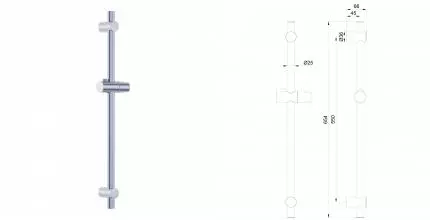 Душевая штанга WONZON & WOGHAND, Хром (WW-SL04-CR) · Wonzon & Woghand, WW-SL04-CR Душевая штанга WONZON & WOGHAND, Хром (WW-SL04-CR) · Wonzon & Woghand, WW-SL04-CR
