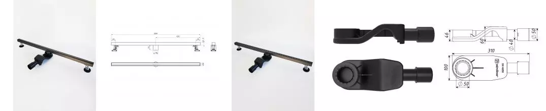 Душевой трап 90 см WONZON & WOGHAND, Темный графит (WW-65409M-GM) · Wonzon & Woghand, WW-65409M-GM Душевой трап 90 см WONZON & WOGHAND, Темный графит (WW-65409M-GM) · Wonzon & Woghand, WW-65409M-GM