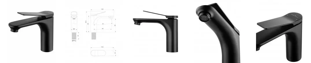 Смеситель для раковины WONZON & WOGHAND, Чёрный матовый (WW-XH-010-MB) · без серии, Wonzon & Woghand, WW-XH-010-MB