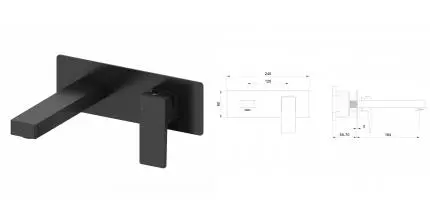 Смеситель для раковины «Wonzon & Woghand» Cube 2.0 WW-88869068-MB чёрный матовый Смеситель для раковины «Wonzon & Woghand» Cube 2.0 WW-88869068-MB чёрный матовый
