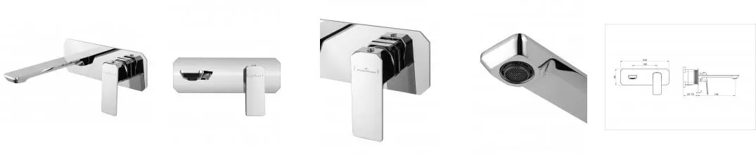 Смеситель для раковины «Wonzon & Woghand» Diamond WW-88869011-CR хром
