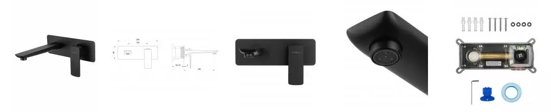 Смеситель для раковины «Wonzon & Woghand» Edge WW-88869003-MB чёрный матовый Смеситель для раковины «Wonzon & Woghand» Edge WW-88869003-MB чёрный матовый