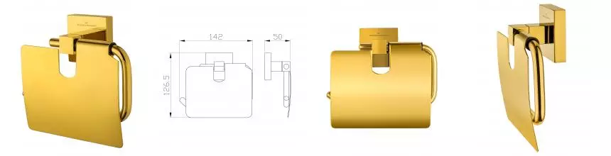 Держатель для туалетной бумаги с крышкой WONZON & WOGHAND POLO, Тёмное золото (WW-8926-DG) · Polo, Wonzon & Woghand, WW-8926-DG