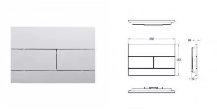 Кнопка смыва для инсталляции механическая WONZON & WOGHAND, Хром (WW-IB235-CR) · Wonzon & Woghand, WW-IB235-CR