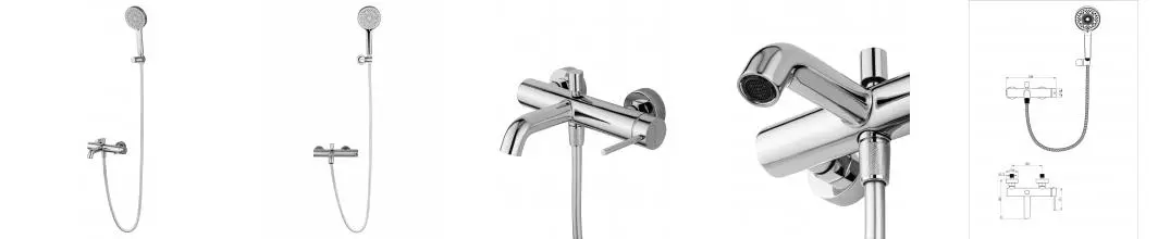 Смеситель для ванны с душем «Wonzon & Woghand» Stick WW-88639017-CR хром Смеситель для ванны с душем «Wonzon & Woghand» Stick WW-88639017-CR хром