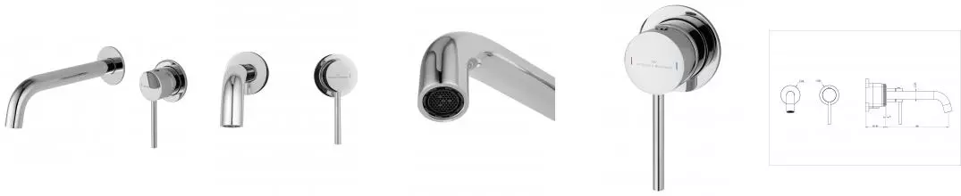 Смеситель для раковины «Wonzon & Woghand» Stick WW-88869017-CR хром Смеситель для раковины «Wonzon & Woghand» Stick WW-88869017-CR хром