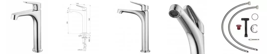 Смеситель для раковины «Wonzon & Woghand» Balance WW-051124-CR/L хром Смеситель для раковины «Wonzon & Woghand» Balance WW-051124-CR/L хром