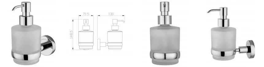 Дозатор мыла WONZON & WOGHAND EASY, Хром (WW-8133) · Easy, Wonzon & Woghand, WW-8133