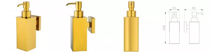 Дозатор мыла WONZON & WOGHAND POLO, Тёмное золото (WW-8932-DG) · Polo, Wonzon & Woghand, WW-8932-DG