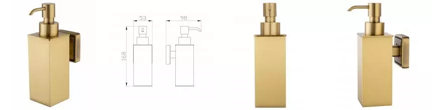 Дозатор мыла WONZON & WOGHAND ROMA, Бронза (WW-7232) · Roma, Wonzon & Woghand, WW-7232