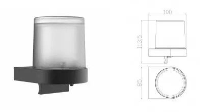 Дозатор мыла WONZON & WOGHAND, Тёмный графит (WW-5251-GM) · Wonzon & Woghand, WW-5251-GM