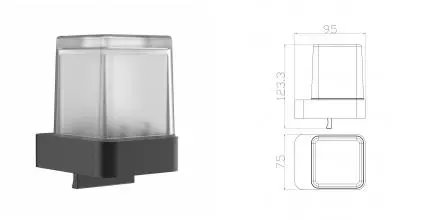 Дозатор мыла WONZON & WOGHAND, Тёмный графит (WW-5252-GM) · Wonzon & Woghand, WW-5252-GM