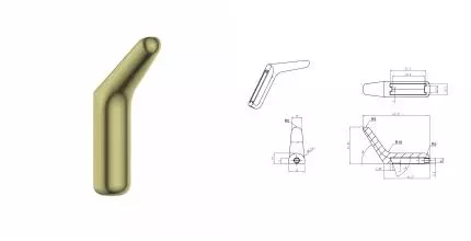 Крючок для ванной WONZON & WOGHAND, Брашированное золото (WW-V4301-BG) · Wonzon & Woghand, WW-V4301-BG