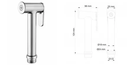 Лейка для гигиенического душа WONZON & WOGHAND, Хром (WW-88PQ01-CR) · Wonzon & Woghand, WW-88PQ01-CR Лейка для гигиенического душа WONZON & WOGHAND, Хром (WW-88PQ01-CR) · Wonzon & Woghand, WW-88PQ01-CR