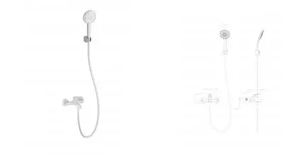 Смеситель для ванны с душем WONZON & WOGHAND, Белый матовый (WW-4530-MW) · без серии, Wonzon & Woghand, WW-4530-MW