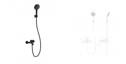 Смеситель для ванны с душем WONZON & WOGHAND, Черный матовый (WW-4530-MB) · без серии, Wonzon & Woghand, WW-4530-MB Смеситель для ванны с душем WONZON & WOGHAND, Черный матовый (WW-4530-MB) · без серии, Wonzon & Woghand, WW-4530-MB