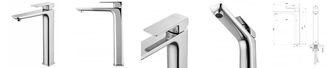 Смеситель для раковины «Wonzon & Woghand» Edge WW-88239003-CR хром Смеситель для раковины «Wonzon & Woghand» Edge WW-88239003-CR хром