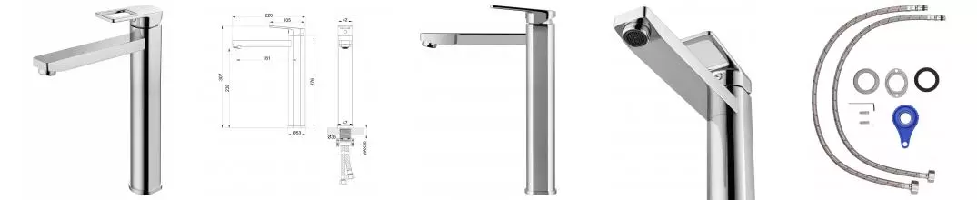 Смеситель для раковины «Wonzon & Woghand» Frame WW-88239010-CR хром Смеситель для раковины «Wonzon & Woghand» Frame WW-88239010-CR хром