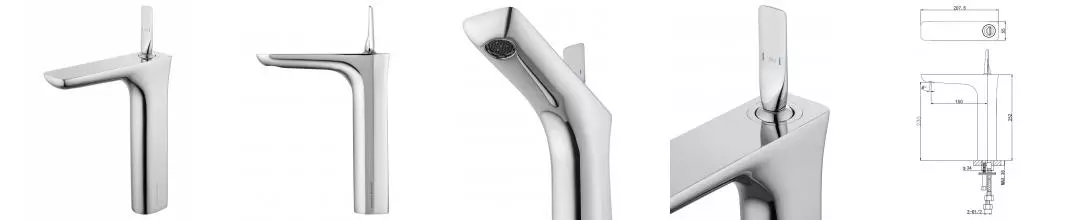 Смеситель для раковины «Wonzon & Woghand» Shark WW-48B1102-CR хром Смеситель для раковины «Wonzon & Woghand» Shark WW-48B1102-CR хром