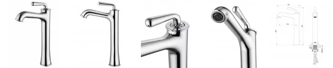 Смеситель для раковины «Wonzon & Woghand» Steam WW-88239008-CR хром Смеситель для раковины «Wonzon & Woghand» Steam WW-88239008-CR хром