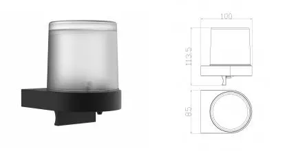 Дозатор мыла WONZON & WOGHAND, Чёрный (WW-5251-BL) · Wonzon & Woghand, WW-5251-BL